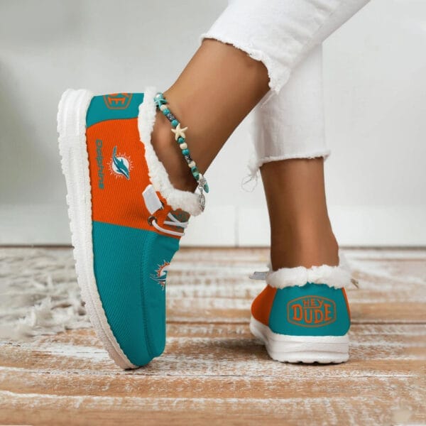 Miami Dolphins Fuzzy Dude Shoes Winter Collection AMCFDUDE000052 - Image 3