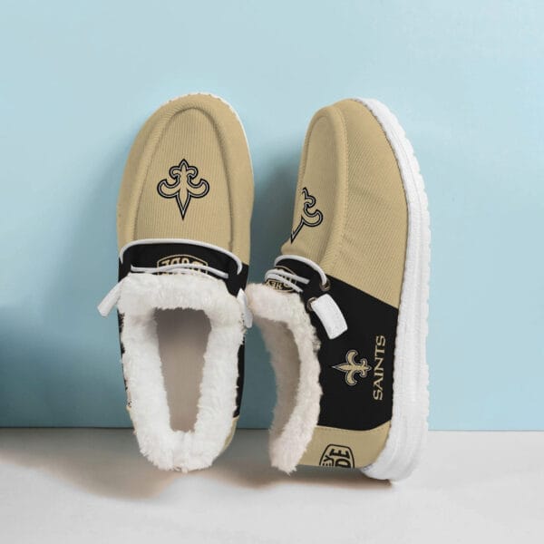 New Orleans Saints Fuzzy Dude Shoes Winter Collection AMCFDUDE000055 - Image 2