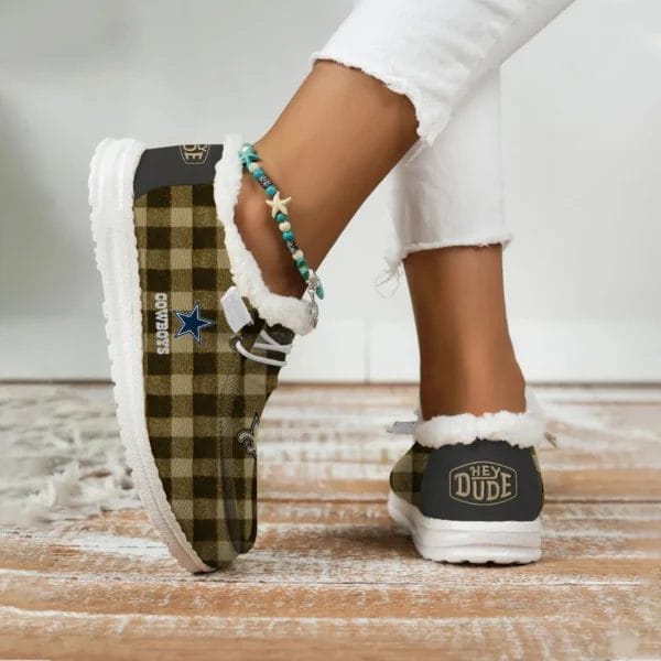 New Orleans Saints Fuzzy Dude Shoes Winter Collection AMCFDUDE000087 - Image 3