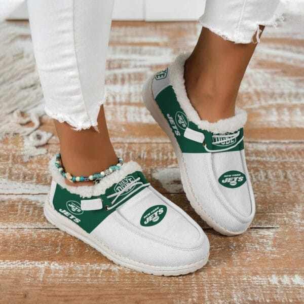 New York Jets Fuzzy Dude Shoes Winter Collection AMCFDUDE000025