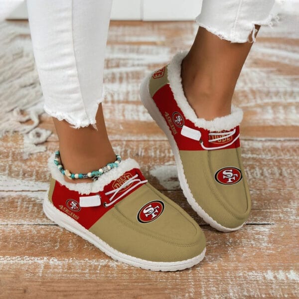 San Francisco 49ers Fuzzy Dude Shoes Winter Collection AMCFDUDE000060