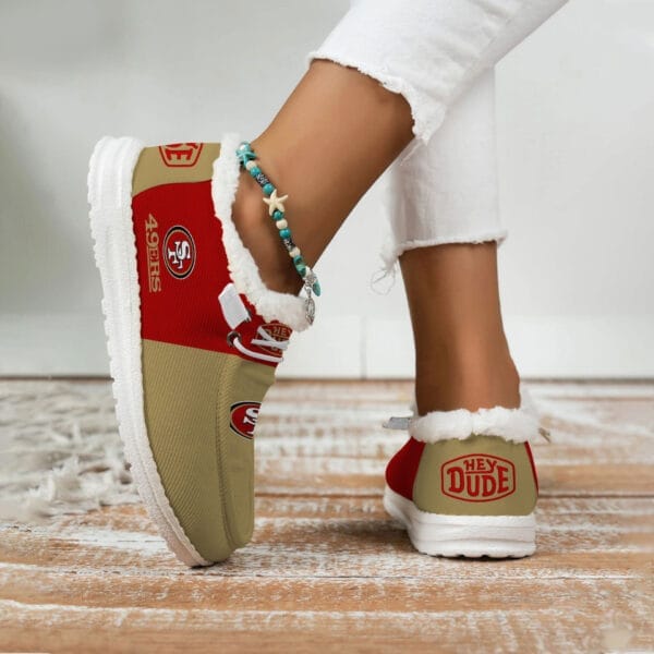 San Francisco 49ers Fuzzy Dude Shoes Winter Collection AMCFDUDE000030 - Image 3