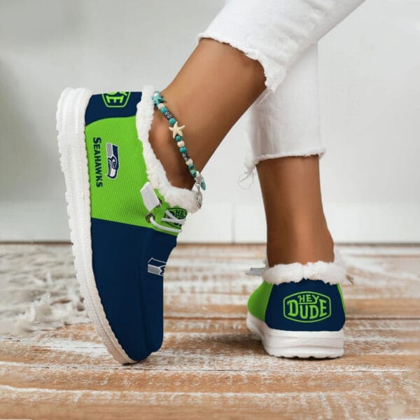 Seattle Seahawks Fuzzy Dude Shoes Winter Collection AMCFDUDE000028 - Image 3