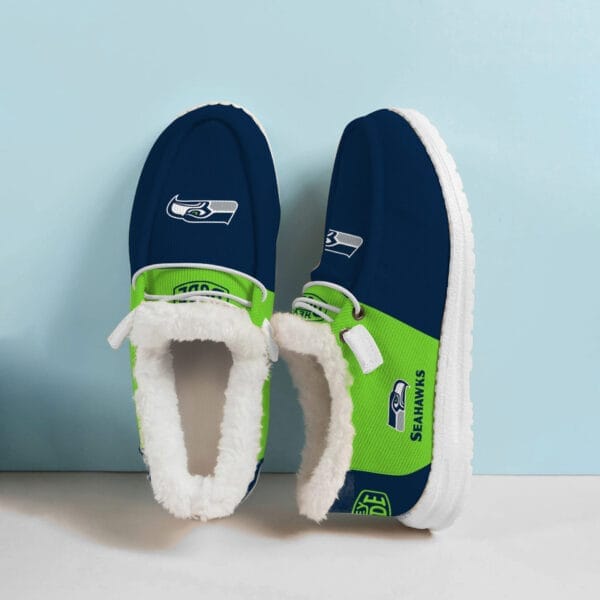 Seattle Seahawks Fuzzy Dude Shoes Winter Collection AMCFDUDE000028 - Image 2