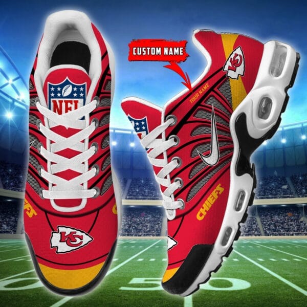 Kansas City Chiefs Personalized Plus T-N Youth Sneakers AMCTNS0041