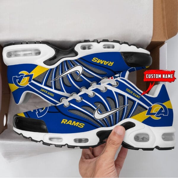 Los Angeles Rams Personalized Plus T-N Youth Sneakers AMCTNS0075 - Image 3