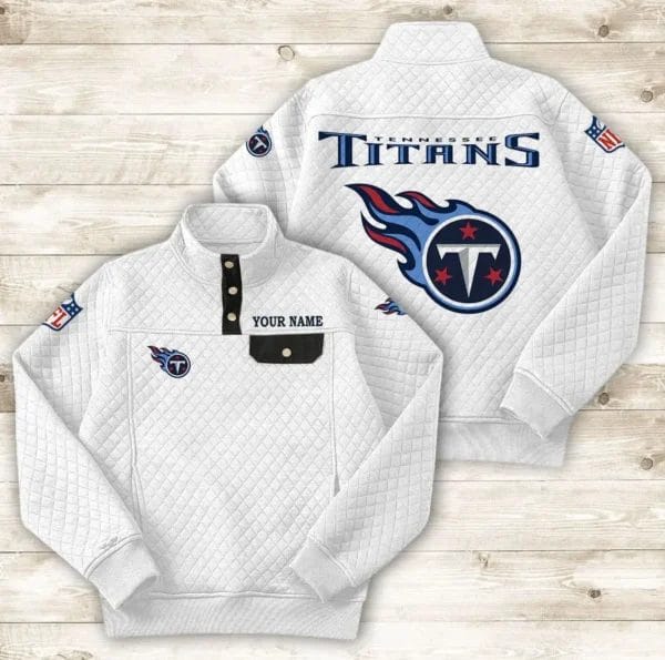 Tennessee Titans Button Stand-up Collar Sweatshirt AMCBSCS031 - Image 6