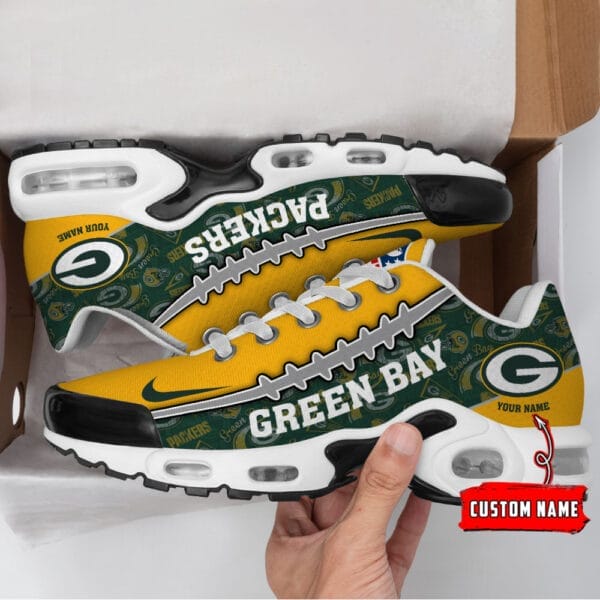 Green Bay Packers Personalized Plus T-N Youth Sneakers AMCTNS0044 - Image 2