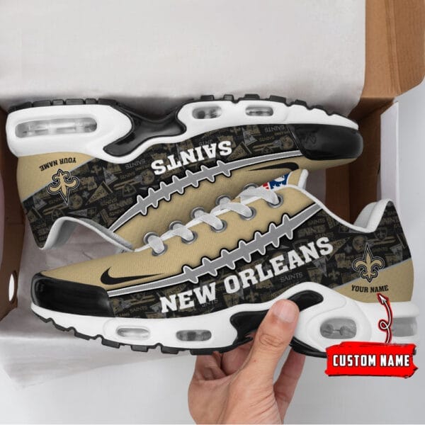 New Orleans Saints Personalized Plus T-N Youth Sneakers AMCTNS0055 - Image 2