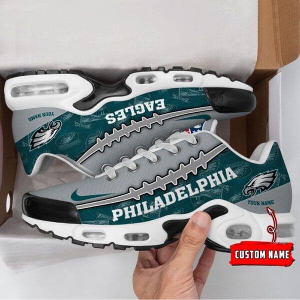 Philadelphia Eagles Personalized Plus T-N Youth Sneakers AMCTNS0034 - Image 2