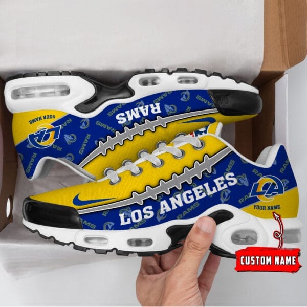Los Angeles Rams Personalized Plus T-N Youth Sneakers AMCTNS0083 - Image 2
