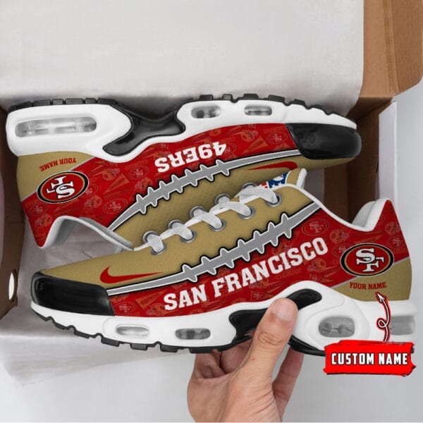 San Francisco 49ers Personalized Plus T-N Youth Sneakers AMCTNS0021 - Image 2