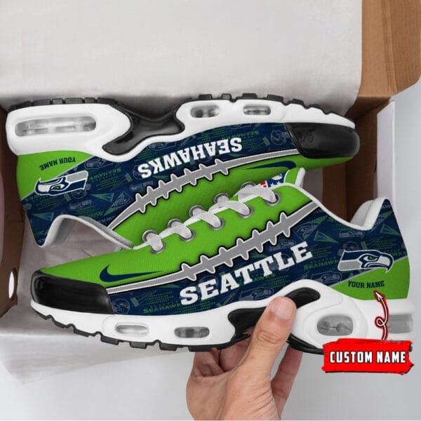 Seattle Seahawks Personalized Plus T-N Youth Sneakers AMCTNS0122 - Image 2