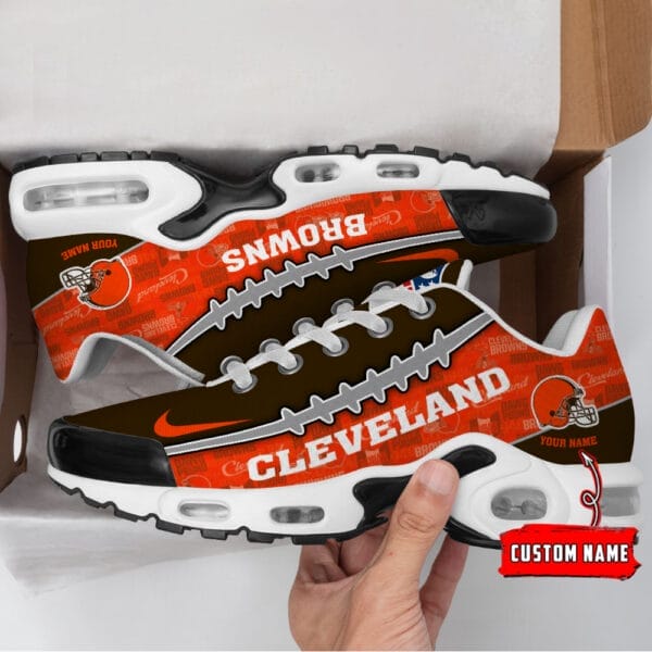 Cleveland Browns Personalized Plus T-N Youth Sneakers AMCTNS0080 - Image 2
