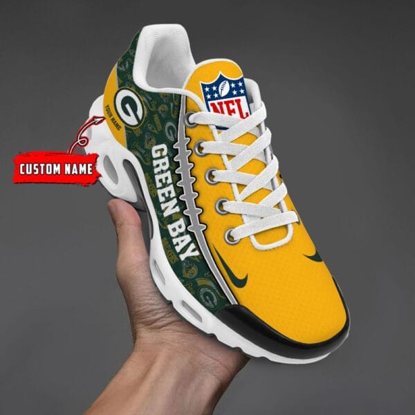 Green Bay Packers Personalized Plus T-N Youth Sneakers AMCTNS0044 - Image 4