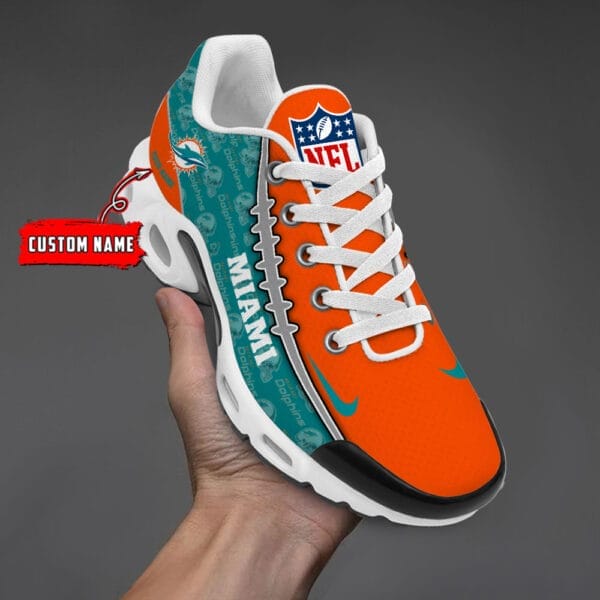 Miami Dolphins Personalized Plus T-N Youth Sneakers AMCTNS0102 - Image 4