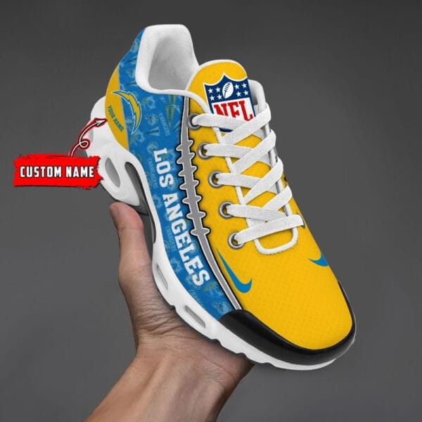 Los Angeles Chargers Personalized Plus T-N Youth Sneakers AMCTNS0076 - Image 4