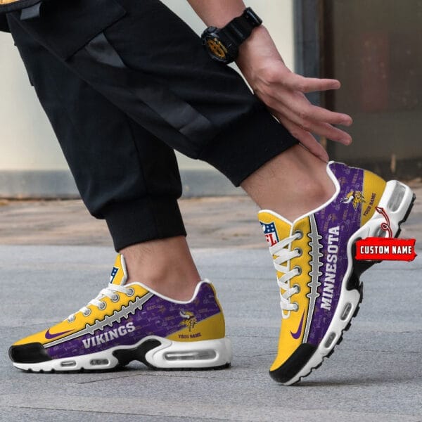 Minnesota Vikings Personalized Plus T-N Youth Sneakers AMCTNS0012 - Image 3