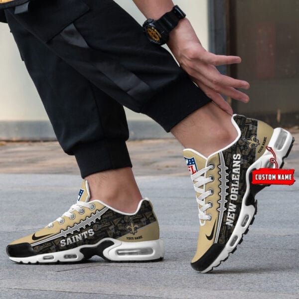 New Orleans Saints Personalized Plus T-N Youth Sneakers AMCTNS0055 - Image 3