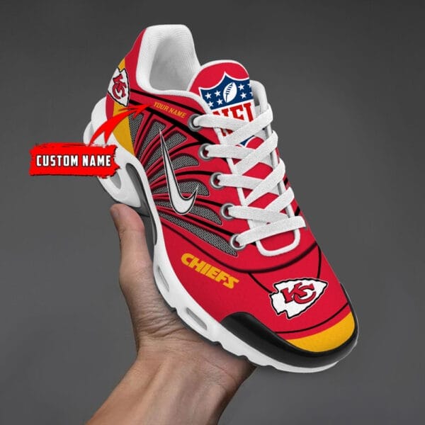 Kansas City Chiefs Personalized Plus T-N Youth Sneakers AMCTNS0041 - Image 3