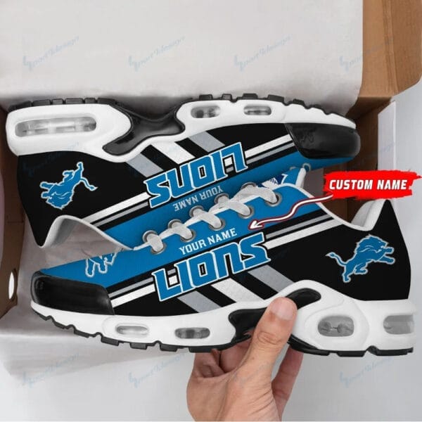 Detroit Lions Personalized Plus T-N Youth Sneakers AMCTNS0017 - Image 2