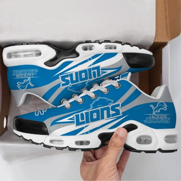Detroit Lions Personalized Plus T-N Youth Sneakers AMCTNS0016 - Image 2