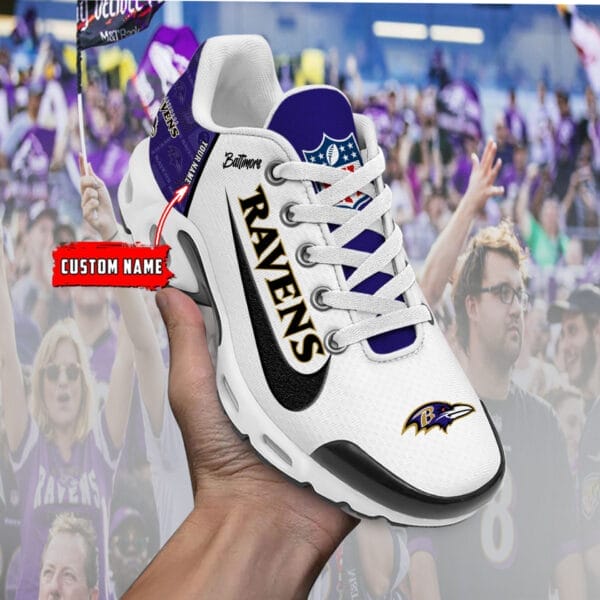 Baltimore Ravens Personalized Plus T-N Youth Sneakers AMCTNS0095 - Image 4