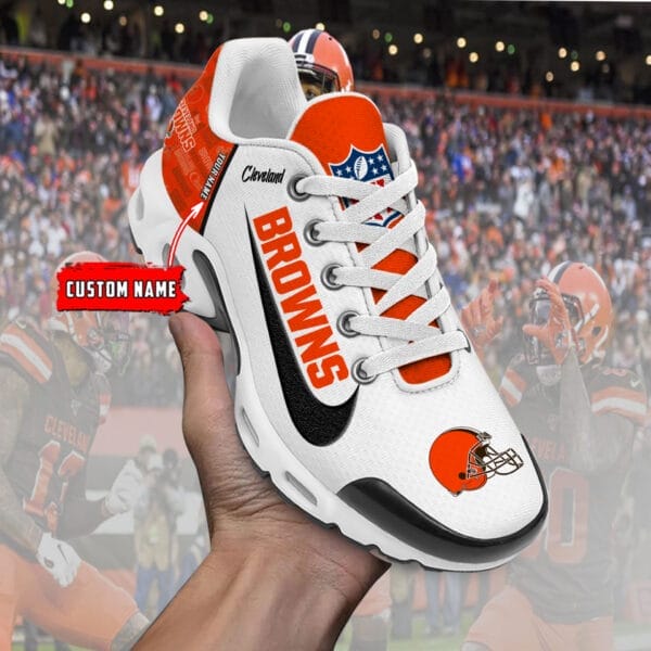 Cleveland Browns Personalized Plus T-N Youth Sneakers AMCTNS0060 - Image 2
