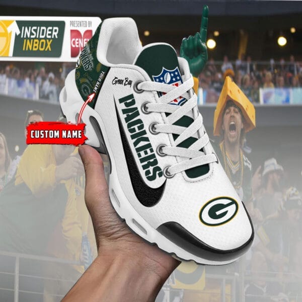 Green Bay Packers Personalized Plus T-N Youth Sneakers AMCTNS0040 - Image 2
