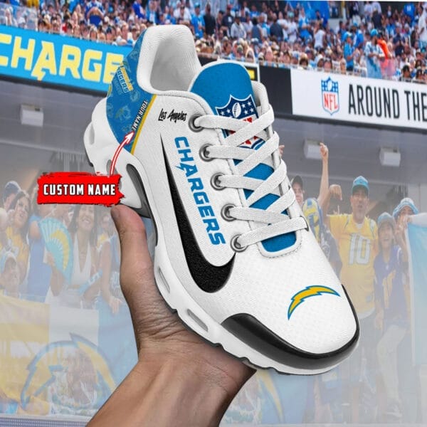 Los Angeles Chargers Personalized Plus T-N Youth Sneakers AMCTNS0065 - Image 2