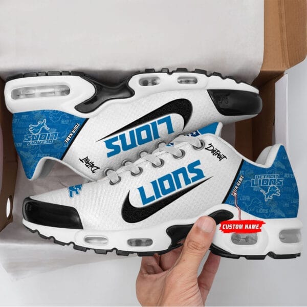 Detroit Lions Personalized Plus T-N Youth Sneakers AMCTNS0010 - Image 2