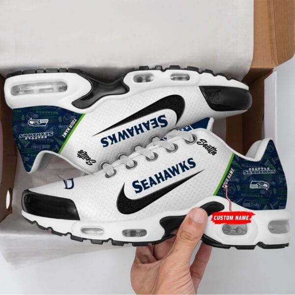 Seattle Seahawks Personalized Plus T-N Youth Sneakers AMCTNS0121 - Image 3