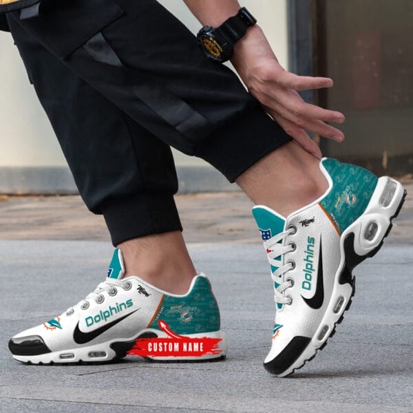 Miami Dolphins Personalized Plus T-N Youth Sneakers AMCTNS0096 - Image 2