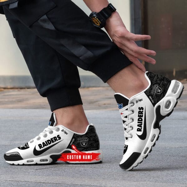 Las Vegas Raiders Personalized Plus T-N Youth Sneakers AMCTNS0001 - Image 3