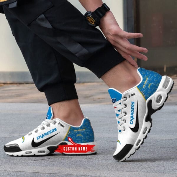 Los Angeles Chargers Personalized Plus T-N Youth Sneakers AMCTNS0065