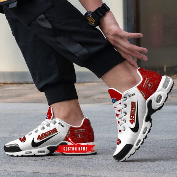 San Francisco 49ers Personalized Plus T-N Youth Sneakers AMCTNS0019 - Image 4