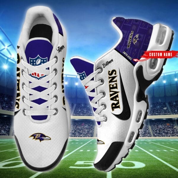 Baltimore Ravens Personalized Plus T-N Youth Sneakers AMCTNS0095