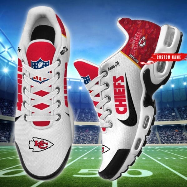 Kansas City Chiefs Personalized Plus T-N Youth Sneakers AMCTNS0039 - Image 3