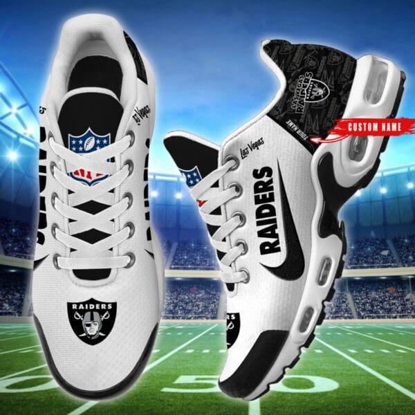 Las Vegas Raiders Personalized Plus T-N Youth Sneakers AMCTNS0001 - Image 4