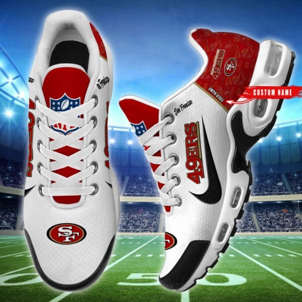 San Francisco 49ers Personalized Plus T-N Youth Sneakers AMCTNS0019 - Image 2