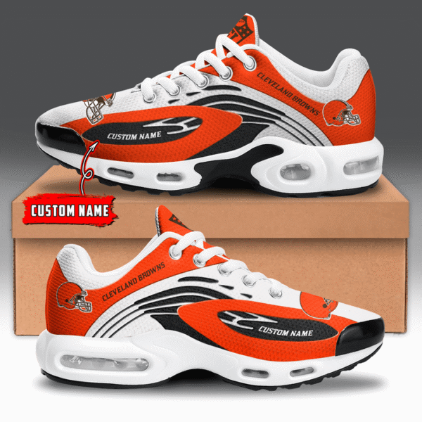 Cleveland Browns Personalized Plus T-N Youth Sneakers AMCTNS0089