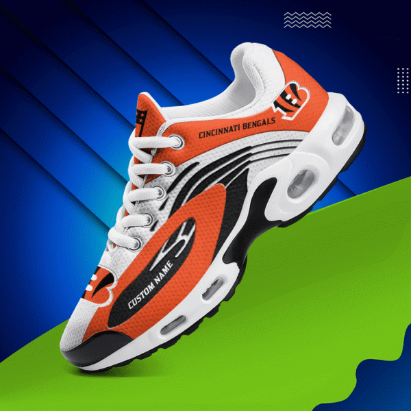Cincinnati Bengals Personalized Plus T-N Youth Sneakers AMCTNS0057 - Image 2