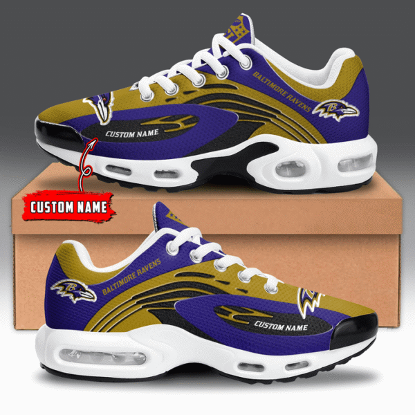 Baltimore Ravens Personalized Plus T-N Youth Sneakers AMCTNS0105