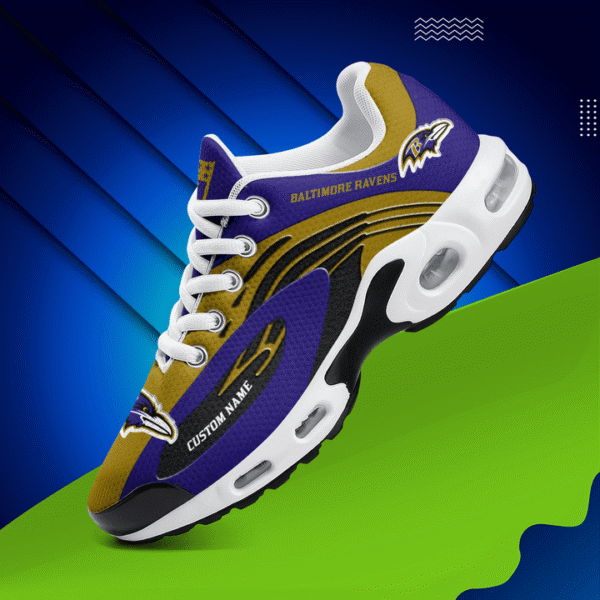 Baltimore Ravens Personalized Plus T-N Youth Sneakers AMCTNS0105 - Image 2