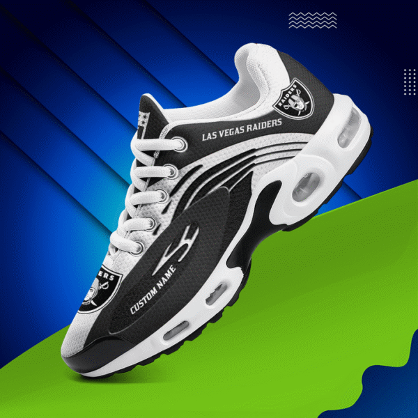 Las Vegas Raiders Personalized Plus T-N Youth Sneakers AMCTNS0004 - Image 2