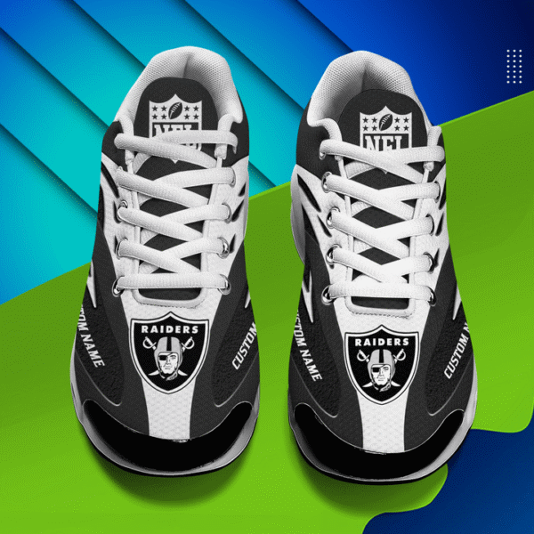 Las Vegas Raiders Personalized Plus T-N Youth Sneakers AMCTNS0004 - Image 4