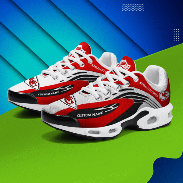 Kansas City Chiefs Personalized Plus T-N Youth Sneakers AMCTNS0045 - Image 3