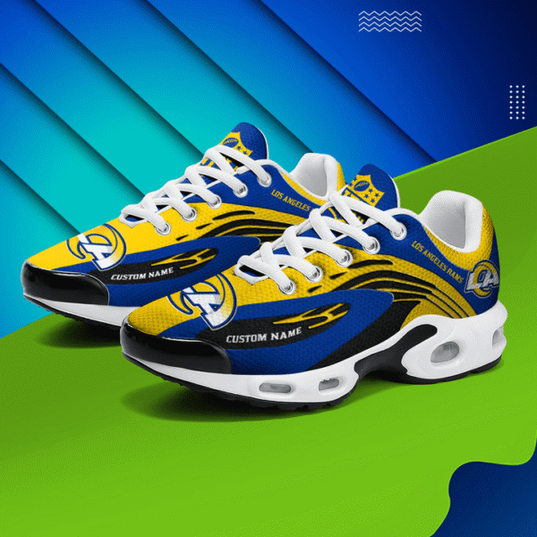 Los Angeles Rams Personalized Plus T-N Youth Sneakers AMCTNS0086 - Image 3