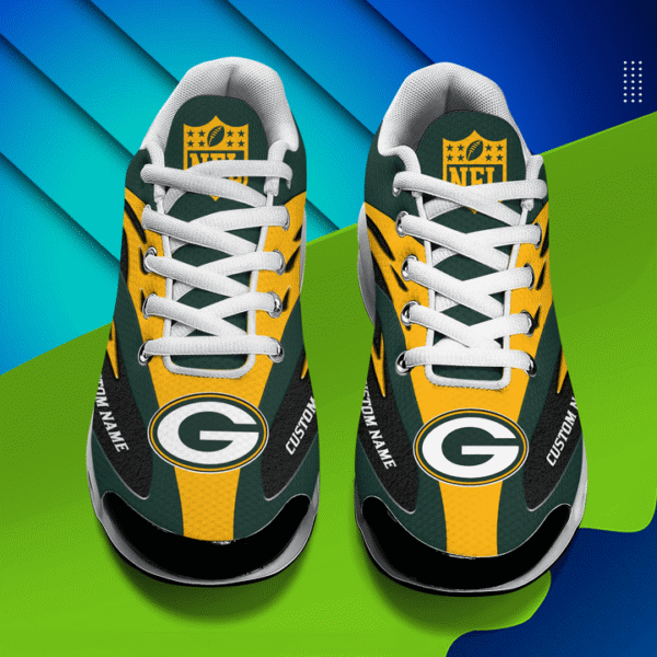 Green Bay Packers Personalized Plus T-N Youth Sneakers AMCTNS0046 - Image 4