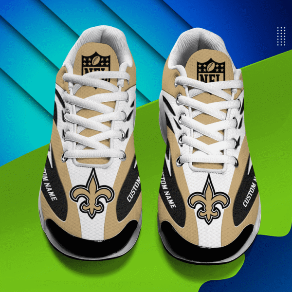 New Orleans Saints Personalized Plus T-N Youth Sneakers AMCTNS0056 - Image 4